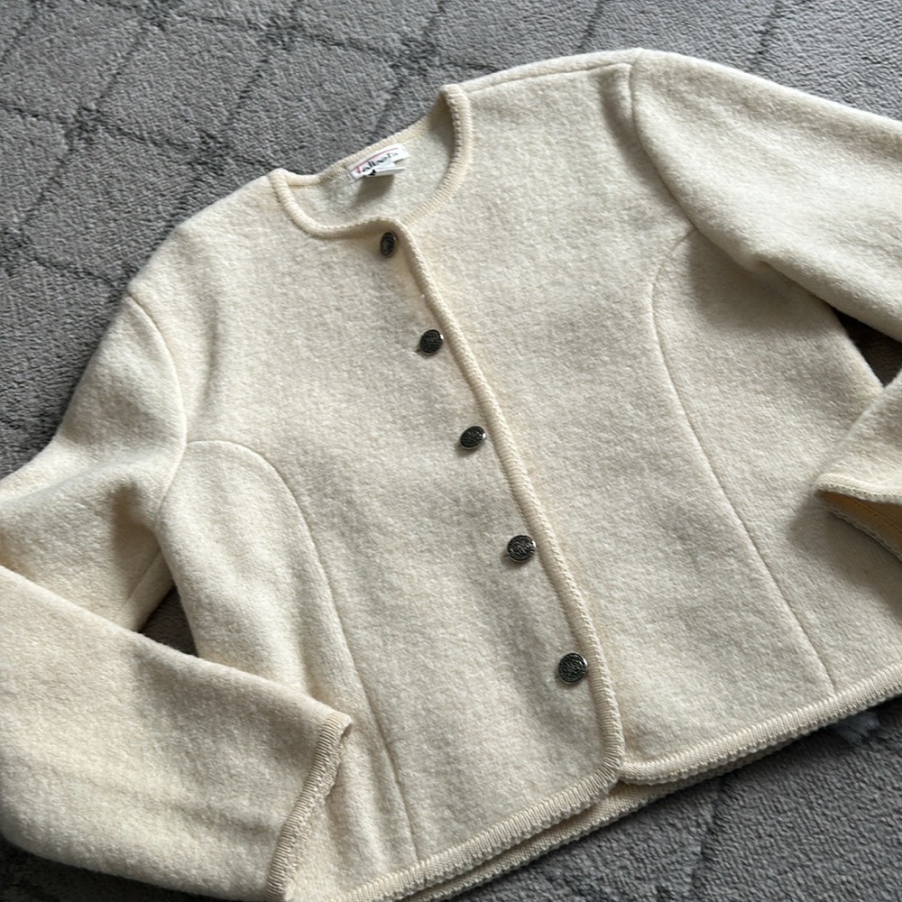 Talbots Wool Button-Up Sweater - image 2